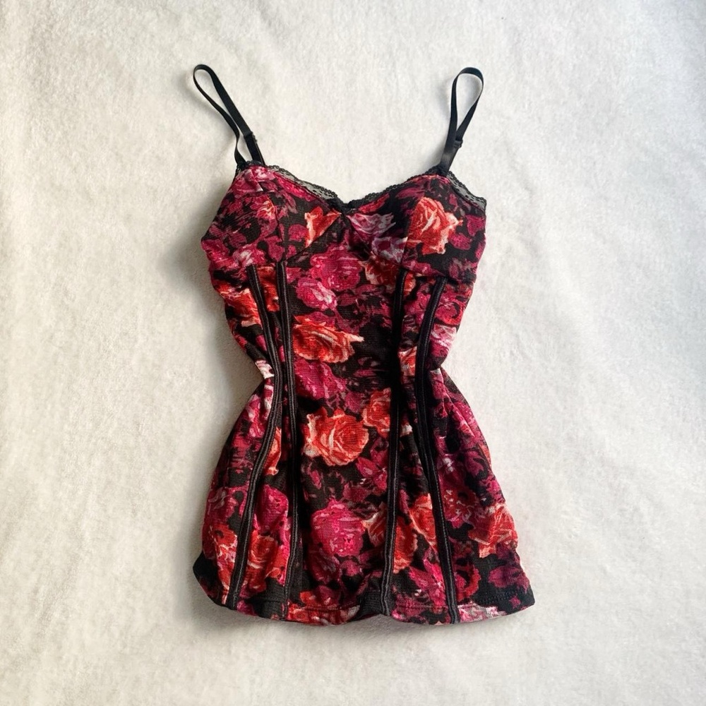 Floral corset cami